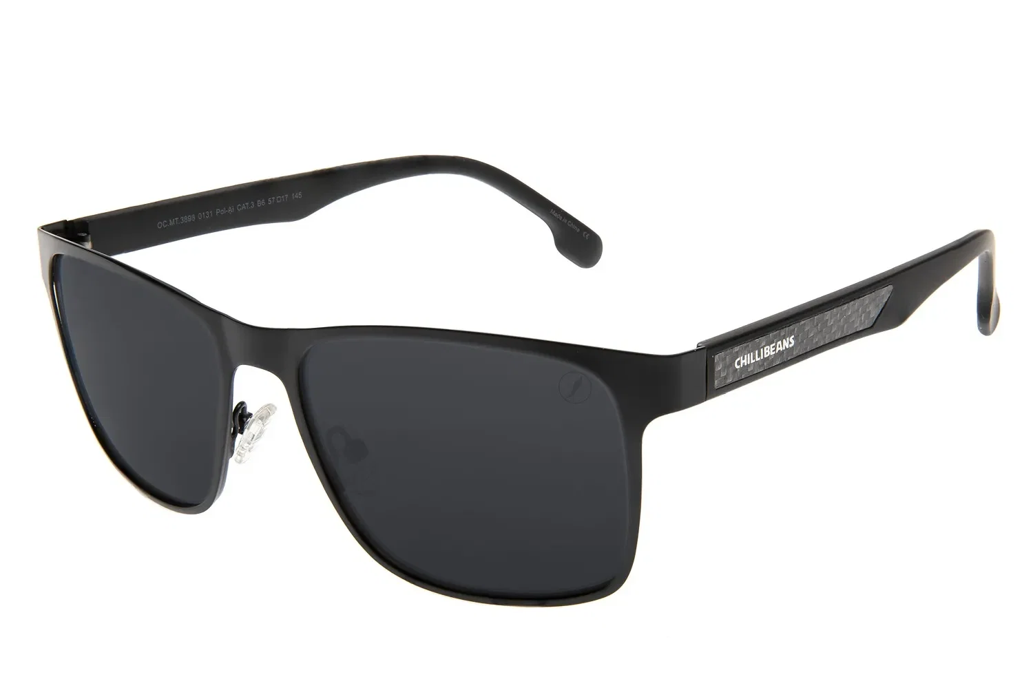 Óculos de Sol Masculino Chilli Beans Quadrado Polarizado Fosco — imagem 1