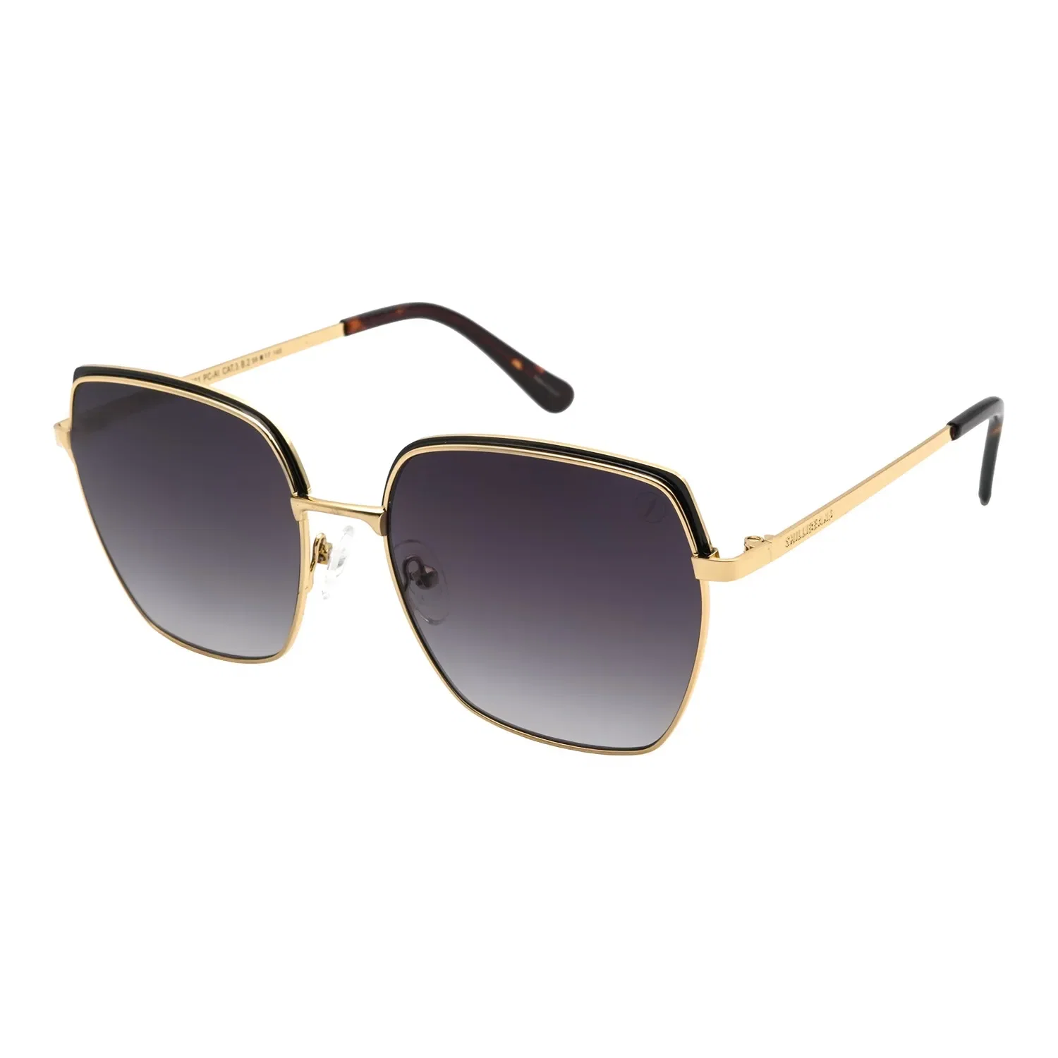 Óculos de Sol Feminino Chilli Beans Quadrado Degradê Dourado — imagem 1