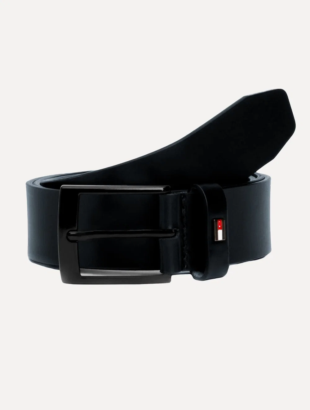 Cinto Tommy Hilfiger Masculino Couro Adan Leather Azul Marinho