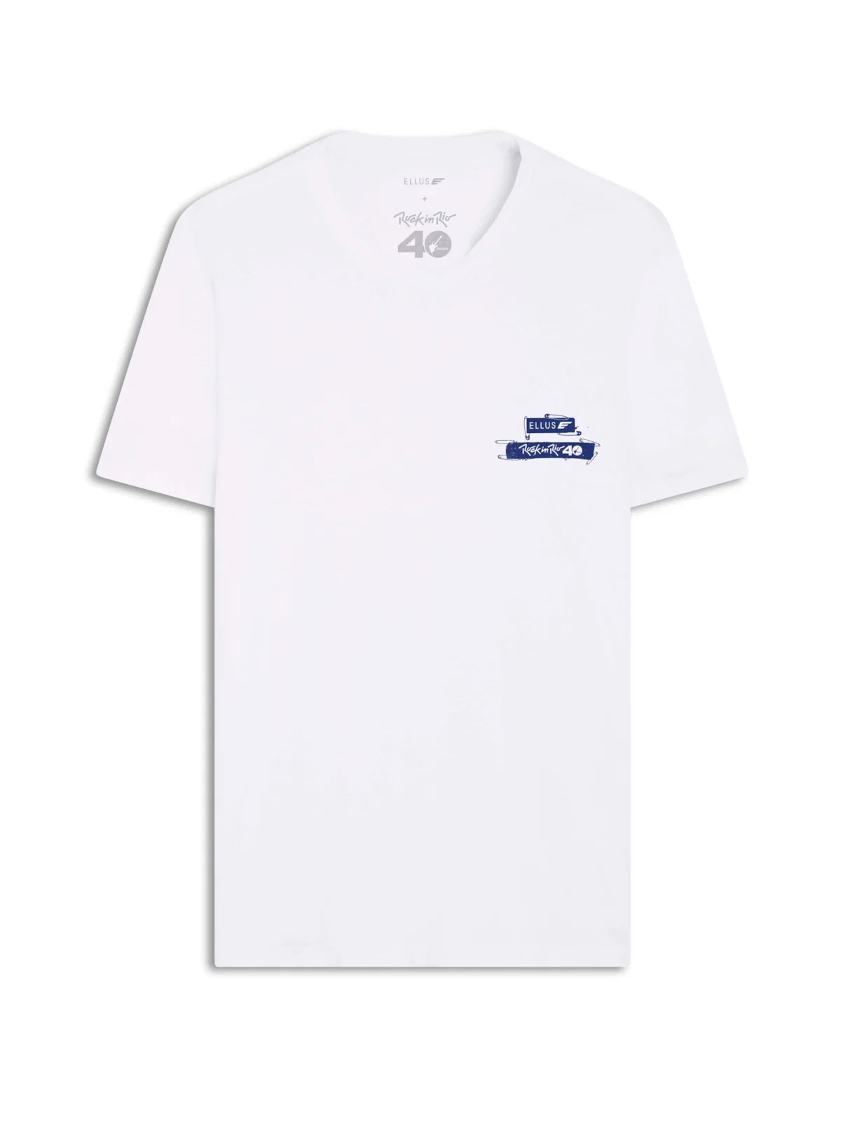 T-Shirt Pin Rock In Rio Classic Branco — imagem 1