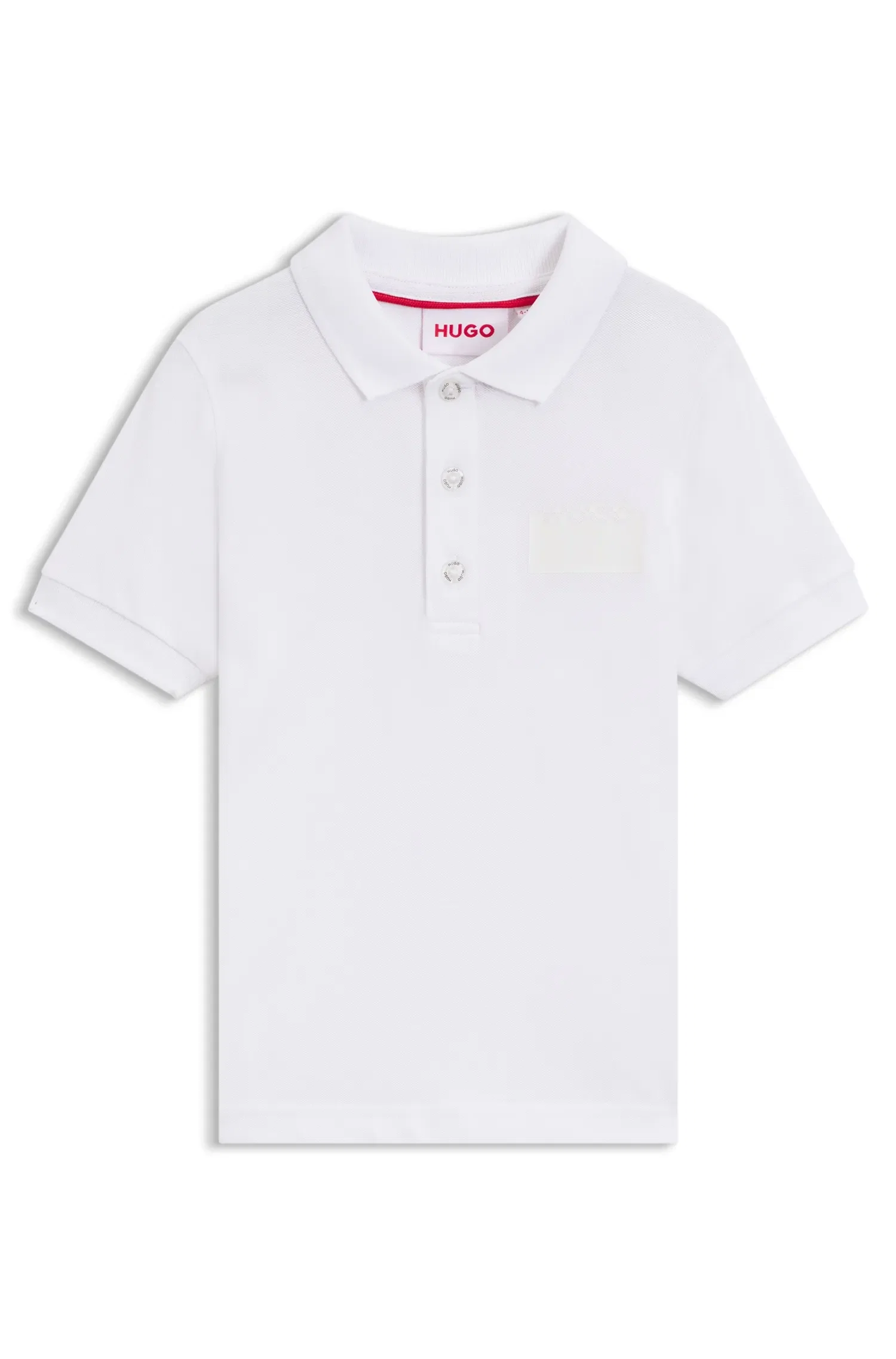 Polo Infantil Em Algodão Elástico Com Logo
