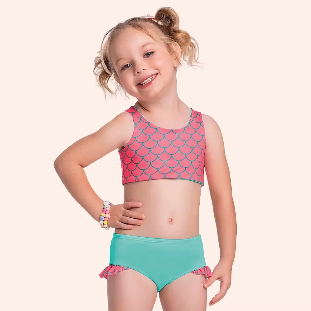 Conjunto biquíni top dupla face sublimado e calcinha com forro em cotton poliéster — imagem 1