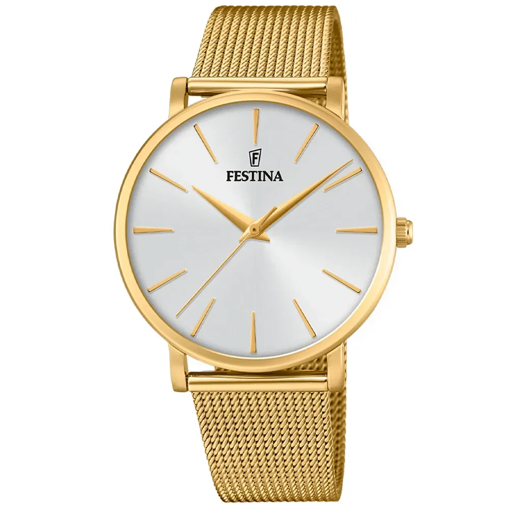 Relógio Festina Feminino em Aço Dourado F20476-1