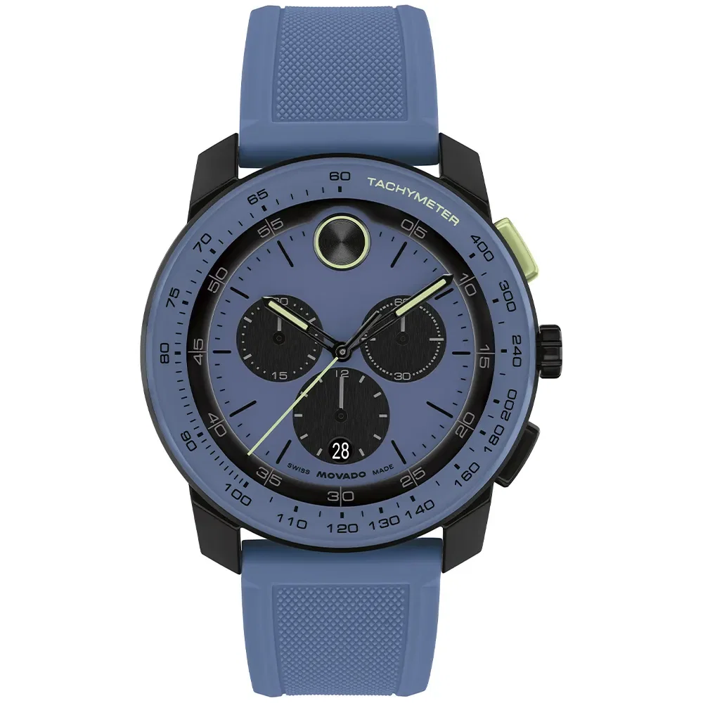 Relógio Movado Masculino em Borracha Azul - 3601175 — imagem 1