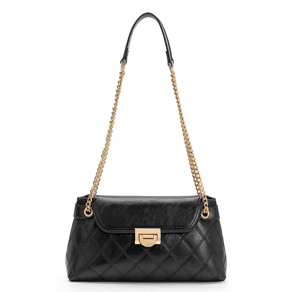 Bolsa Preta Ombro Corrente