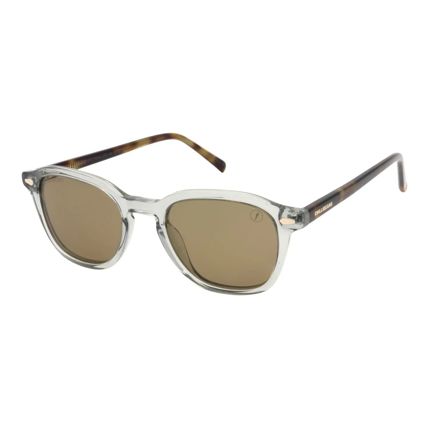 Óculos de Sol Feminino Chilli Beans Trend Redondo Polarizado Marrom — imagem 1