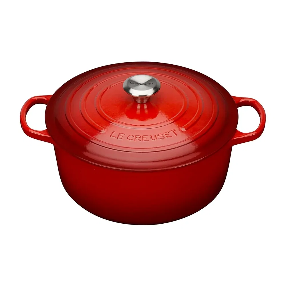 Panela Caçarola Redonda Ferro Fundido 28cm Le Creuset Vermelha