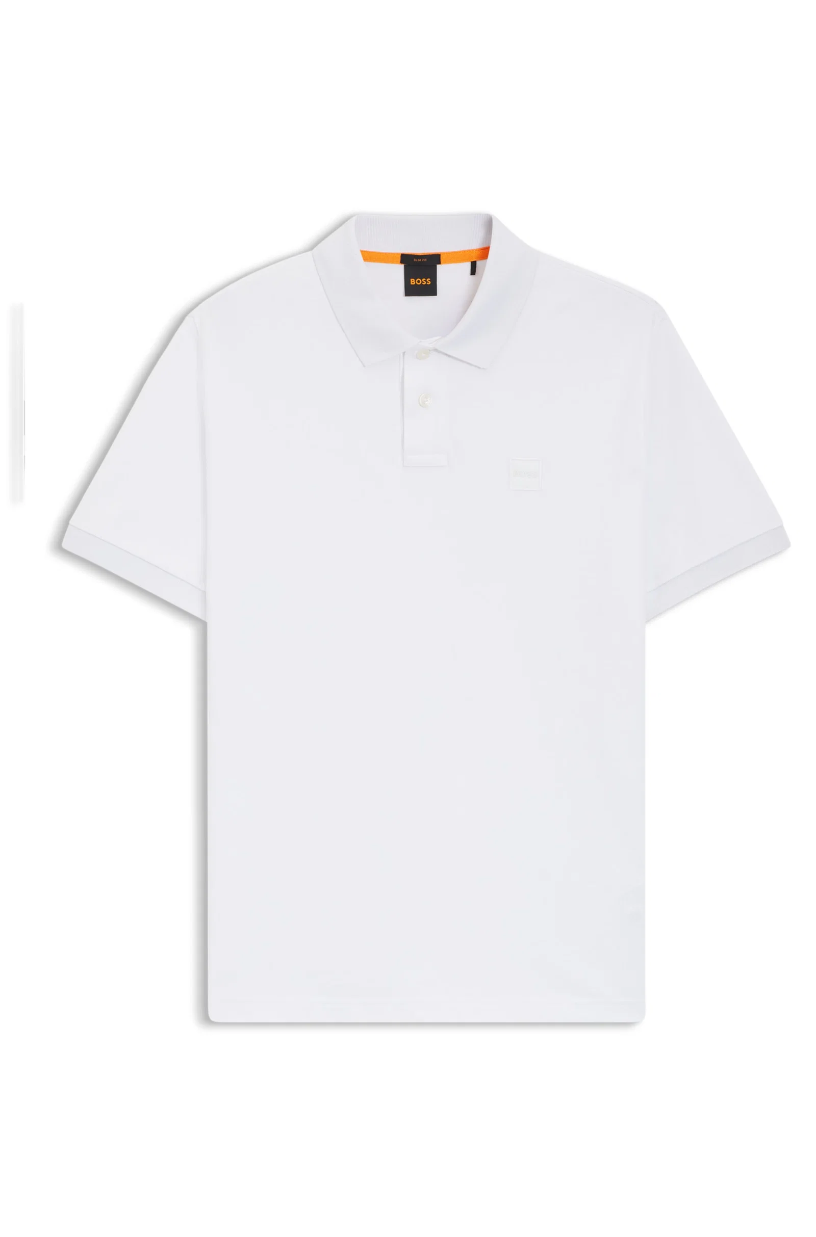Polo Slim Fit De Algodão Com Logo