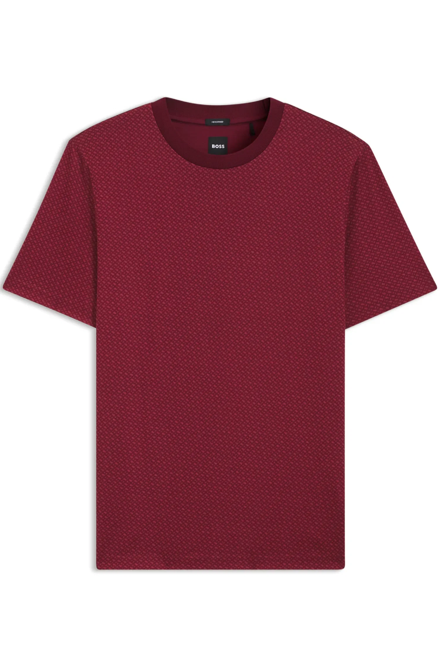Camiseta De Algodão Mercerizado Com Monogramas De Dois Tons