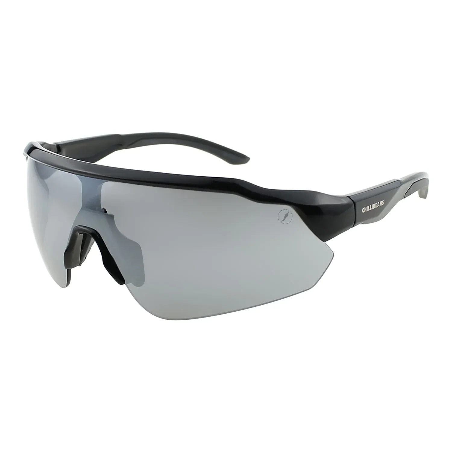 Óculos de Sol Masculino Chilli Beans Esporte Espelhada Ônix — imagem 1
