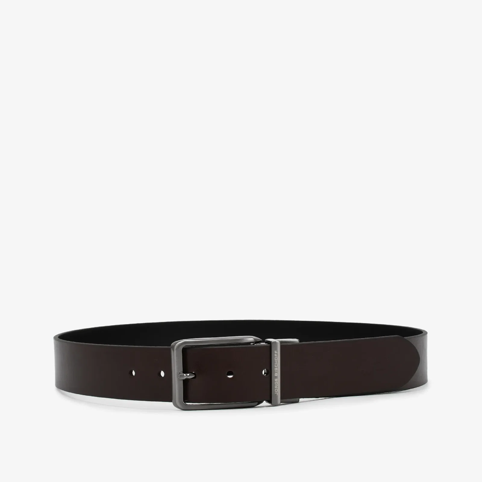 Cinto Masculino Preto Couro Metal Jb