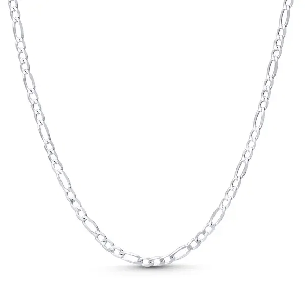 Corrente Prata Masculina Figaro 60cm 2,4mm