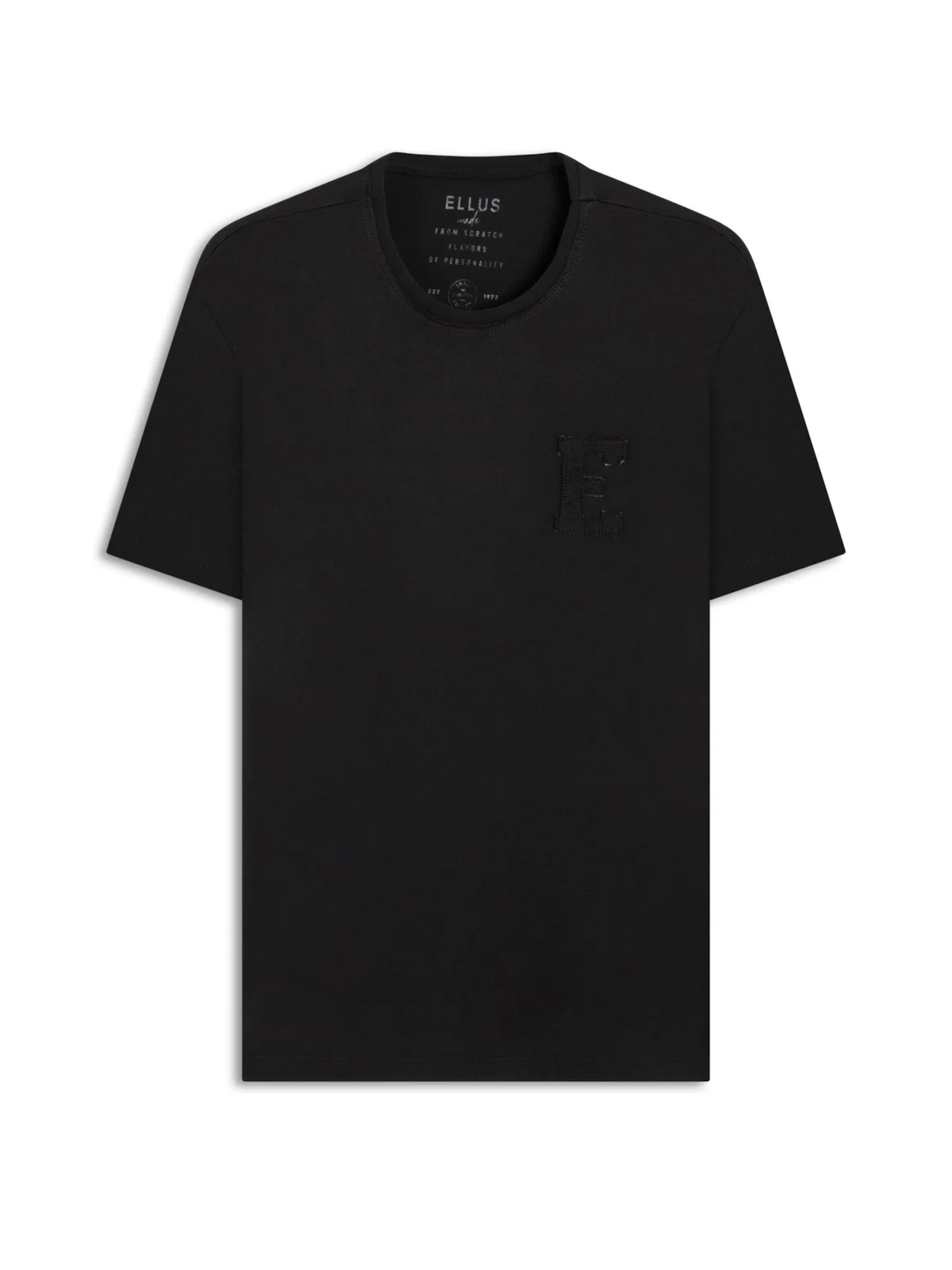 T-Shirt Fine e Waffel Over Preto — imagem 1