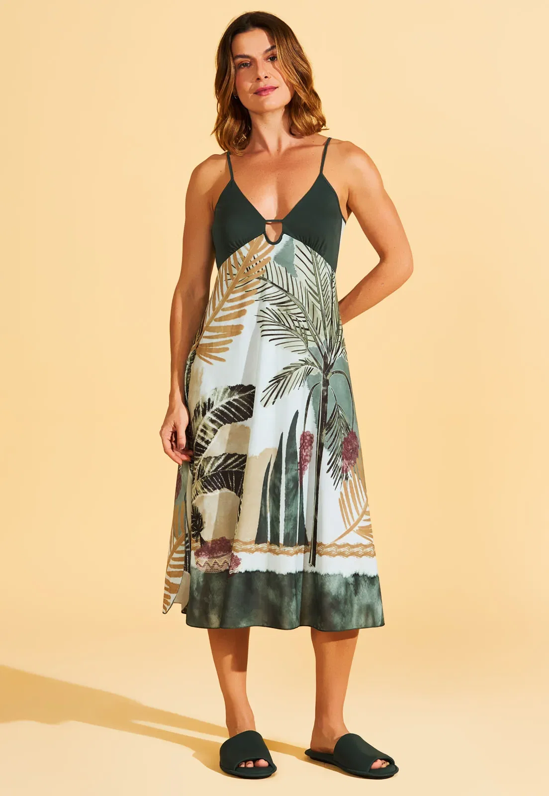 Slip Dress Midi Microfibra e Supermicro Recco