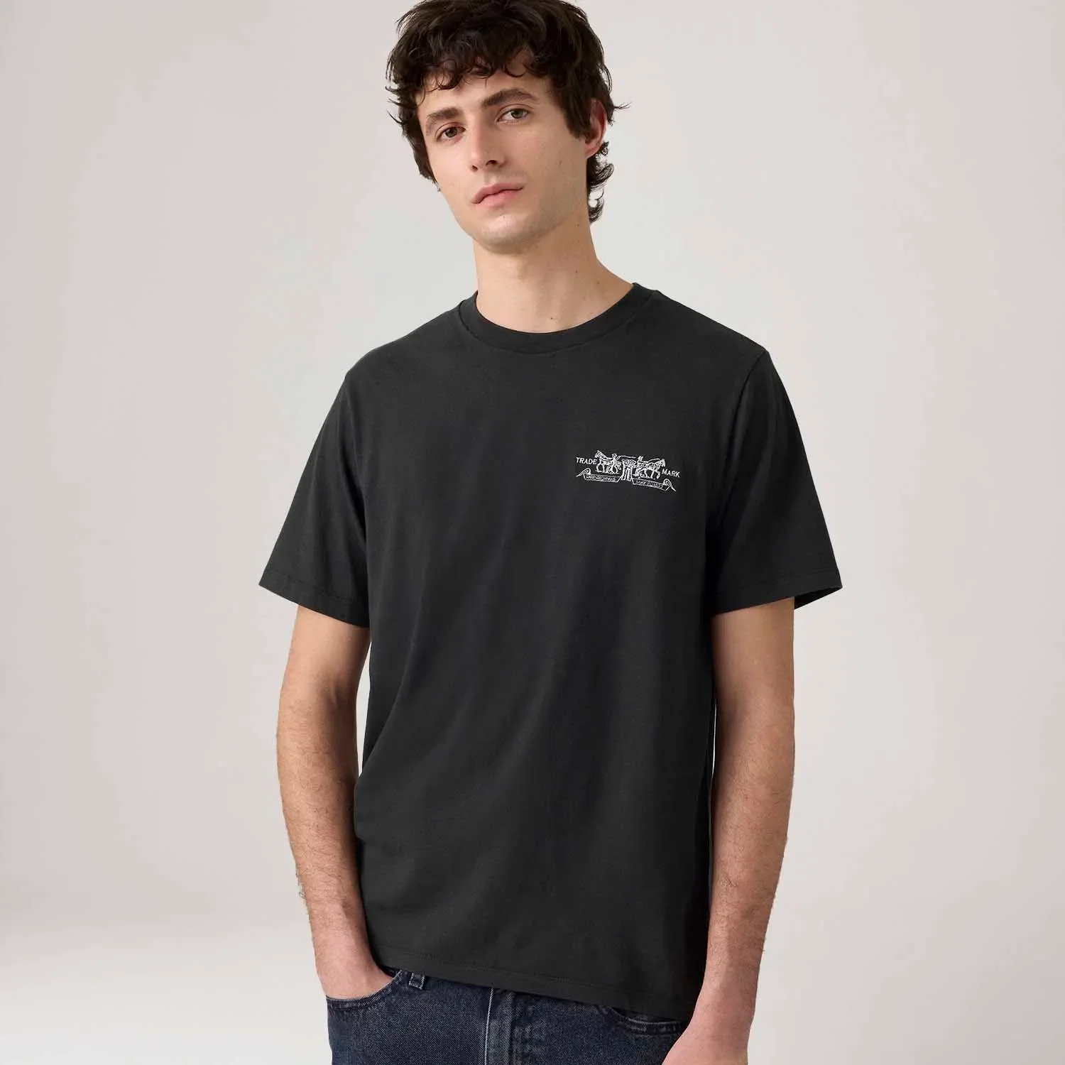 Camiseta Levi's® Graphic Crewneck Preta — imagem 1