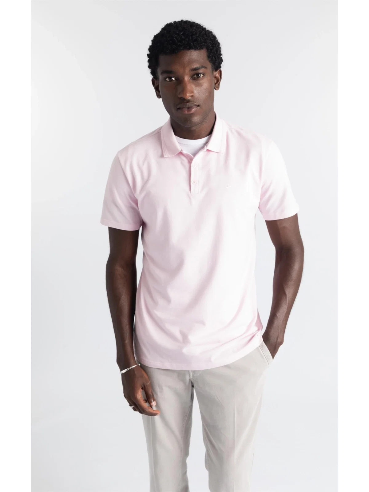 Polo Ribbed Knit Rosa