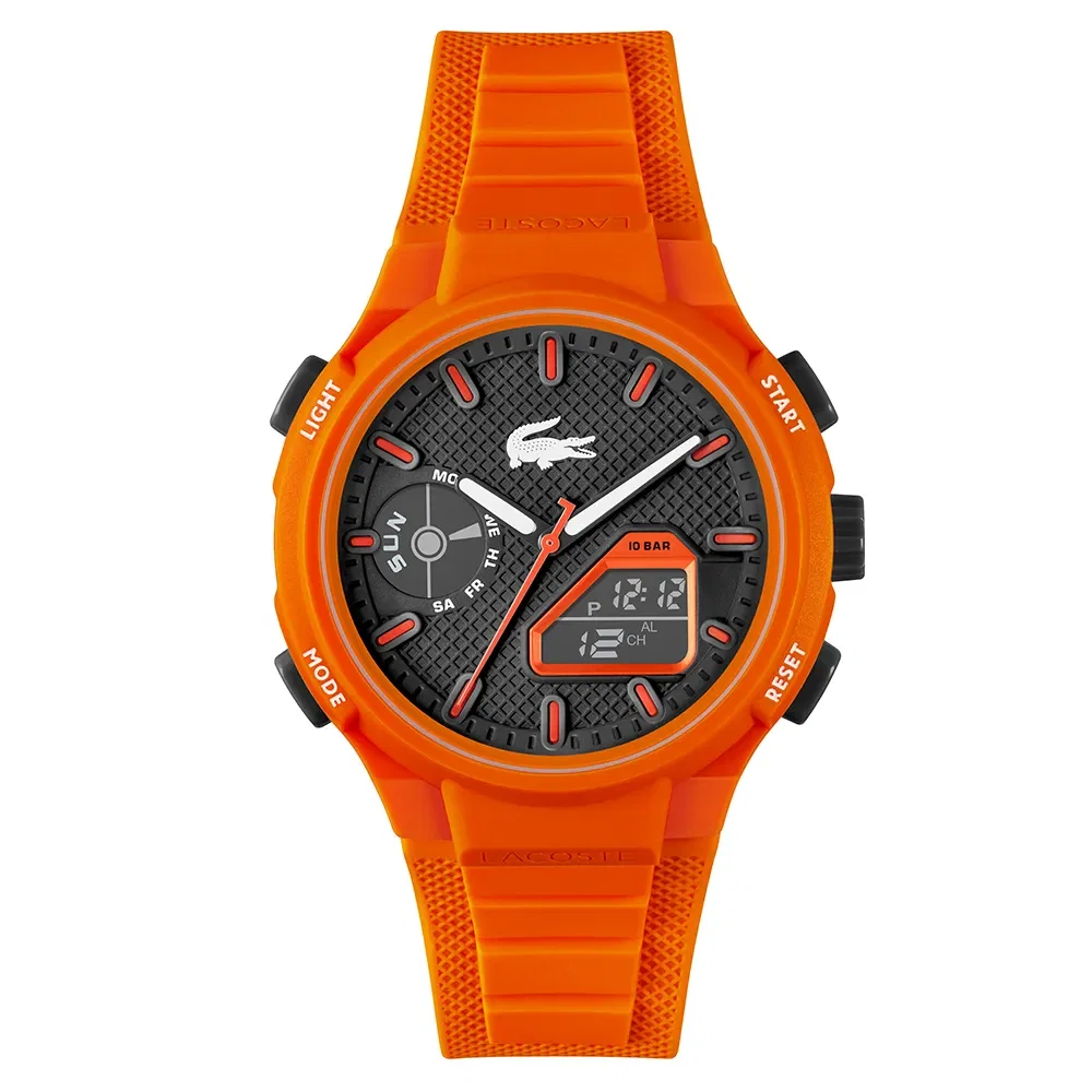 Relógio Lacoste LC33 Masculino Borracha Laranja 2011369