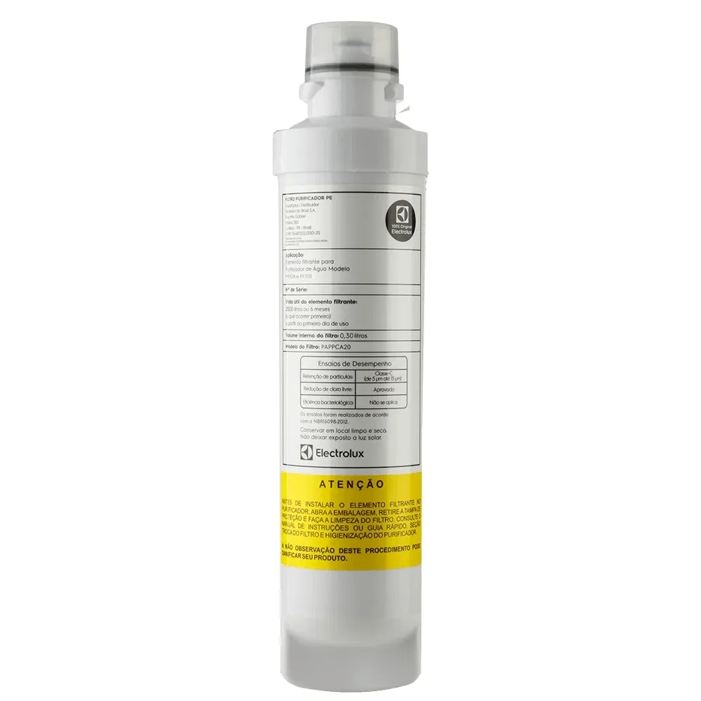 Filtro / Refil Original de Água para Purificador Electrolux - PE10B / PE10X