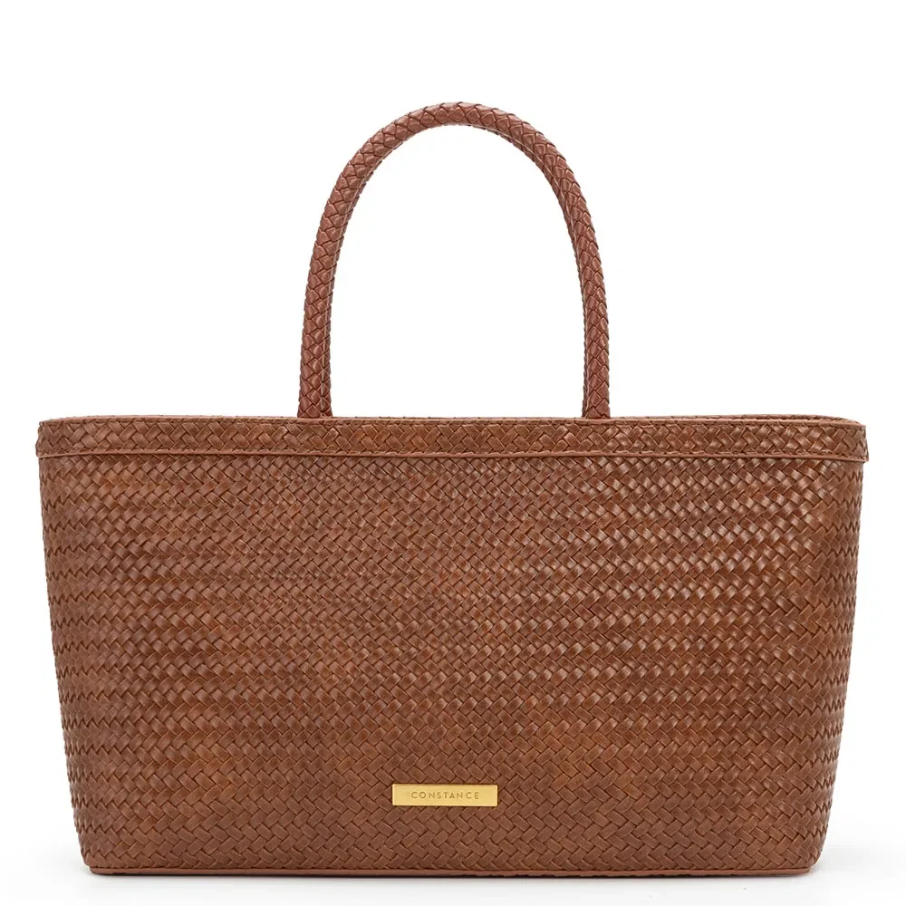Bolsa Tote Texturizada Marrom