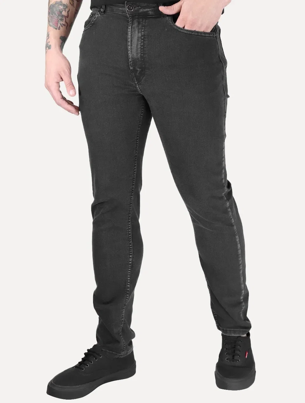 Calça Ellus Jeans Masculina Slim First Black Preto
