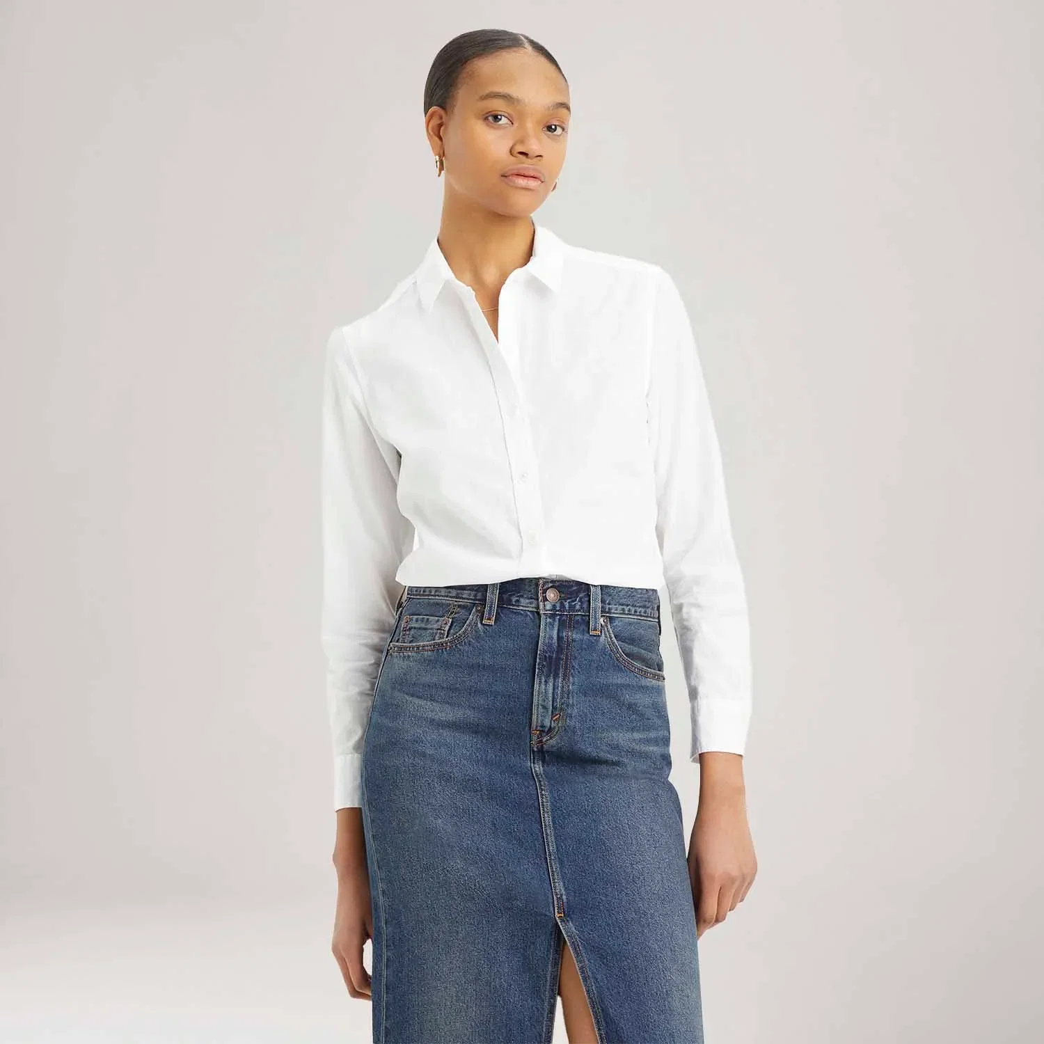 Camisa Levi's® The Classic Branca Manga Longa — imagem 1