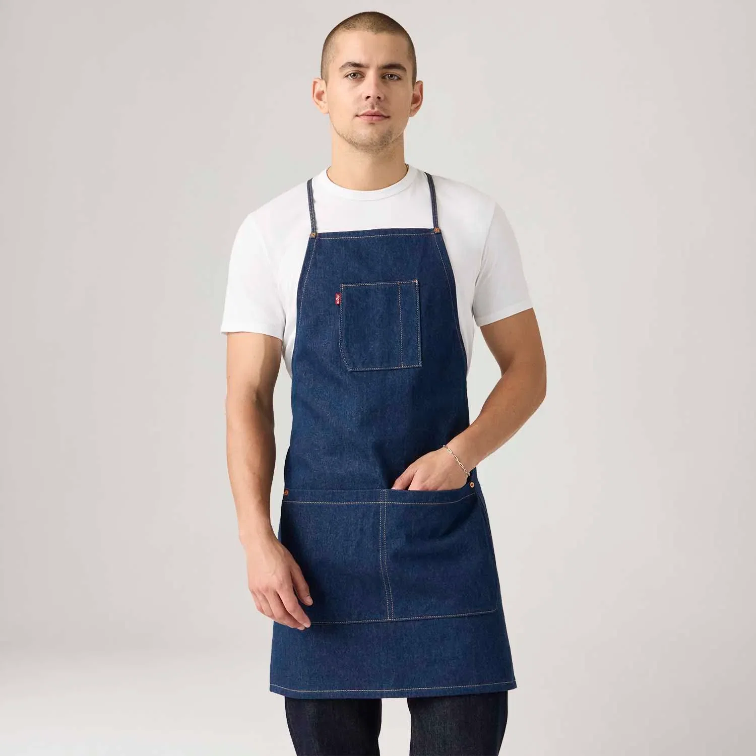 Avental Jeans Levi's® Adjustable Lavagem Escura