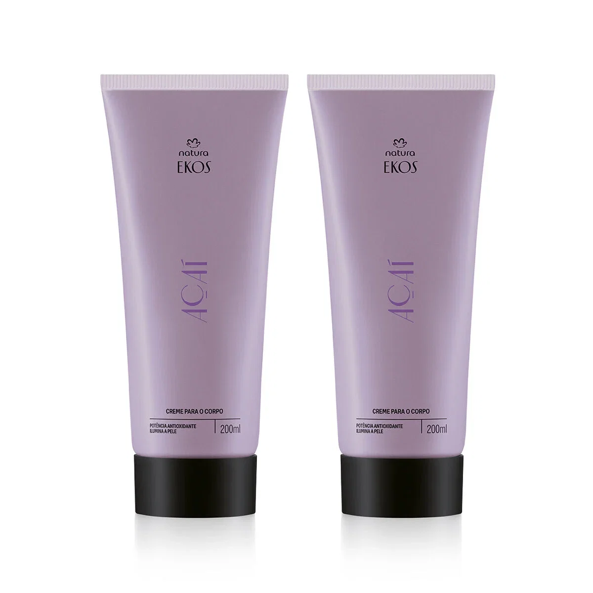 Kit Creme Desodorante Hidratante para o Corpo Ekos Açaí 2 un de 200 ml