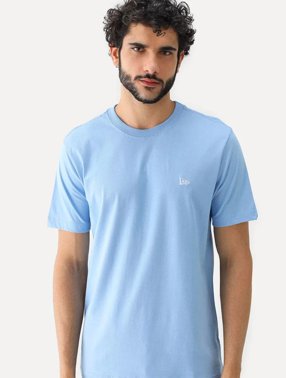 Camiseta New Era Masculina Essentials Tri Azul Claro — imagem 1