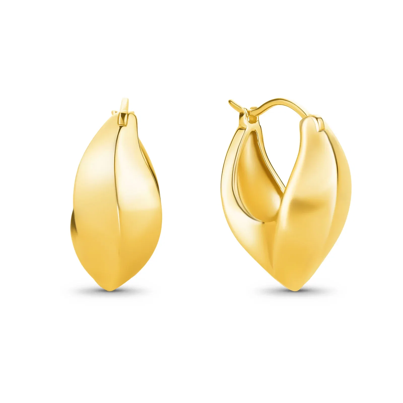 Argola Life em Prata 925 com Banho de Ouro Amarelo 18k, 16,5mm — imagem 1