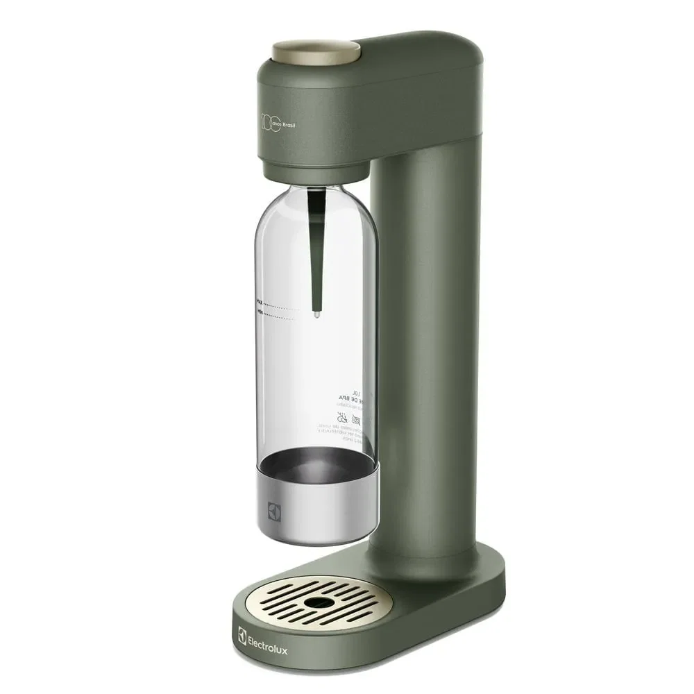 Gaseificador de Água Electrolux com Cilindro e 2 Garrafas Verde Linha 100 anos Celebre Frescor (ESM100)