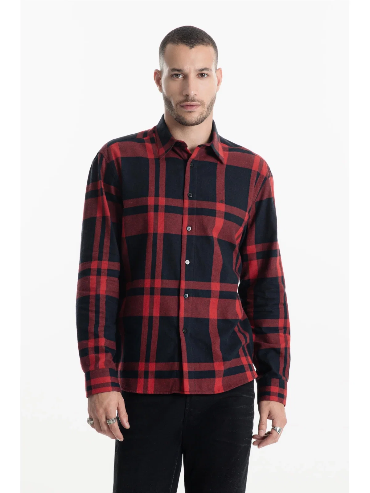 Camisa Xadrez Wool Touch Rembrandt Irish Vermelho — imagem 1