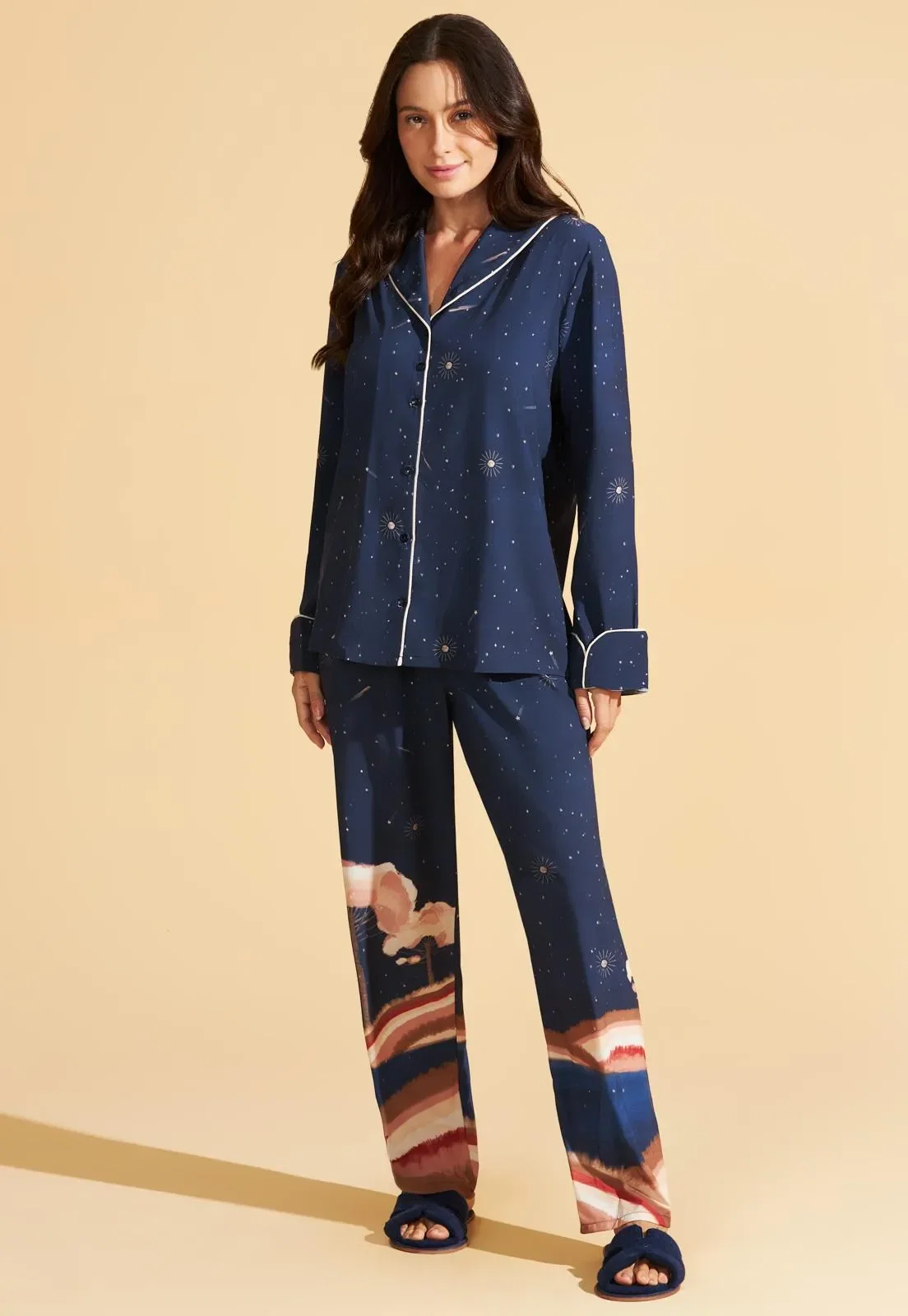 Pijama Recco Aberto de Silk Skin