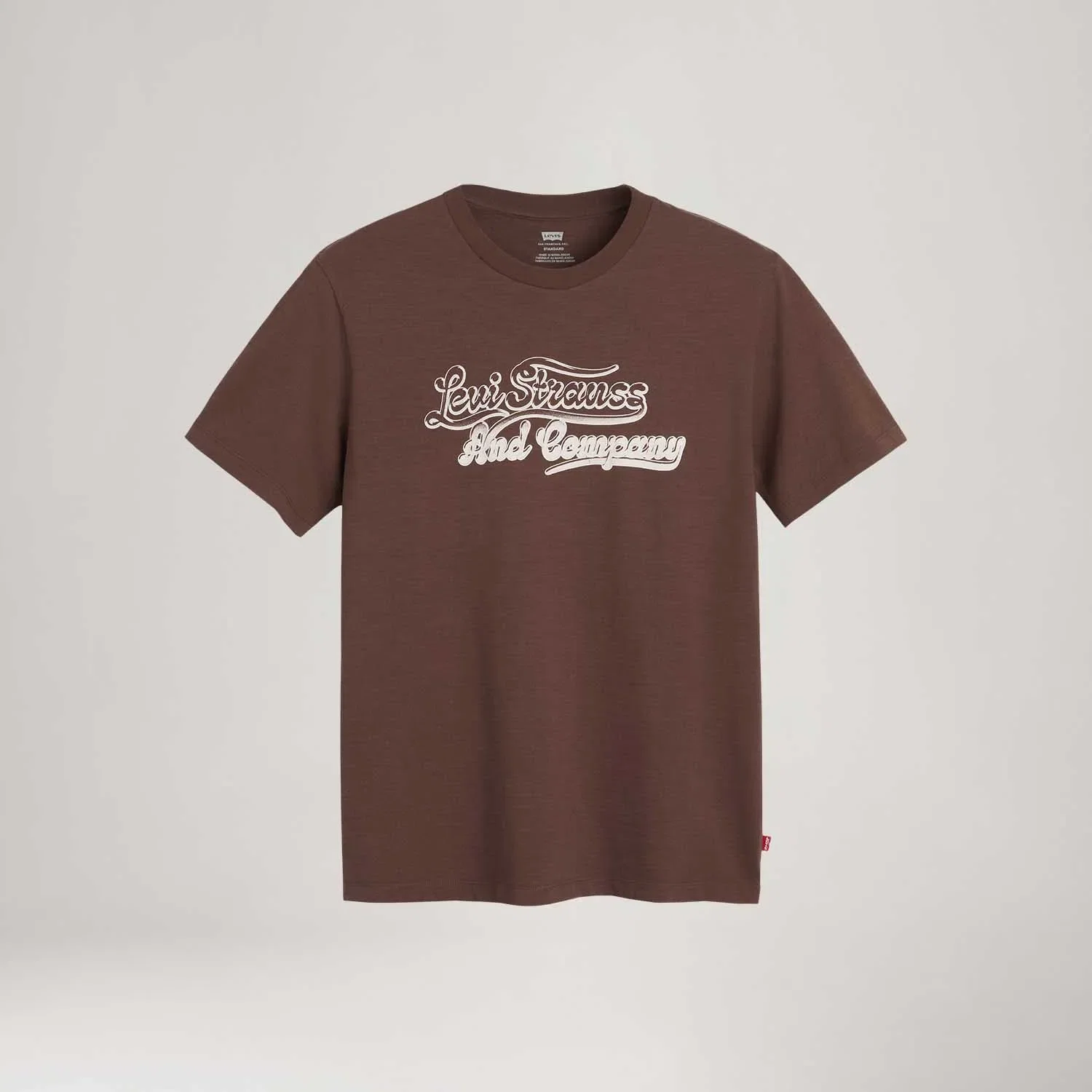 Camiseta Levi's® Graphic Crewneck Marrom Manga Curta — imagem 1