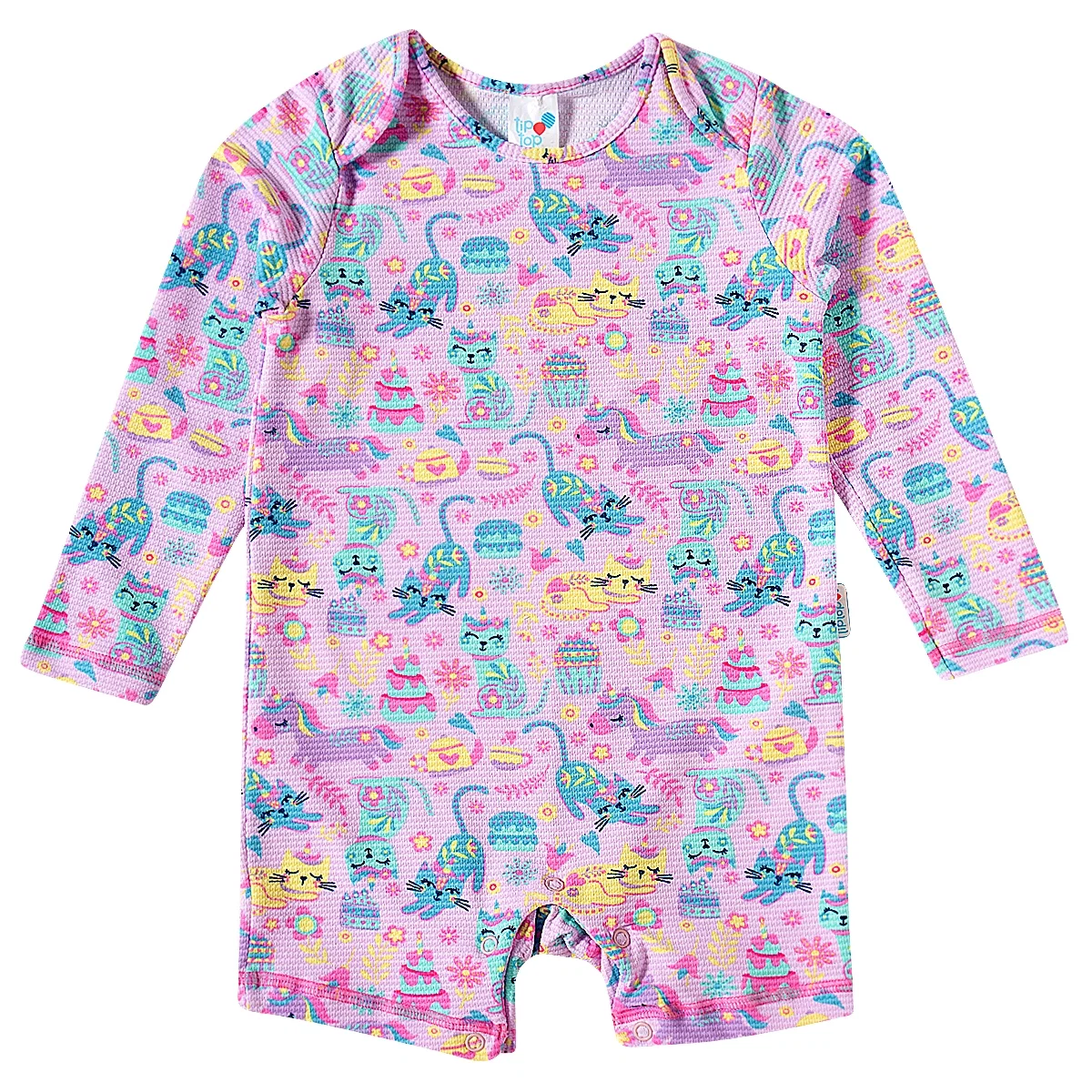 Macaquinho Praia Toddler Unicat Lycra Trabalhada Proteção Uv 50+ Tip Top