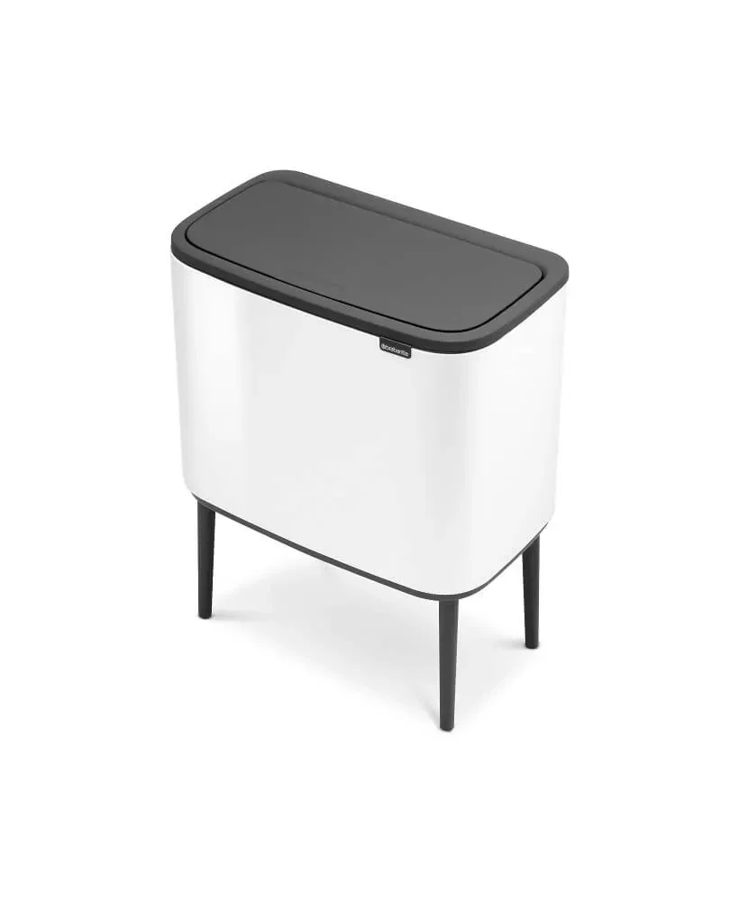 Lixeira Bo Touch Bin em Aço 11+23 Litros Brabantia Branca — imagem 1