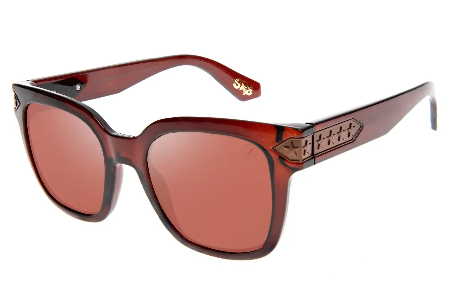 Óculos de Sol Feminino SK8 Quadrado Vinho