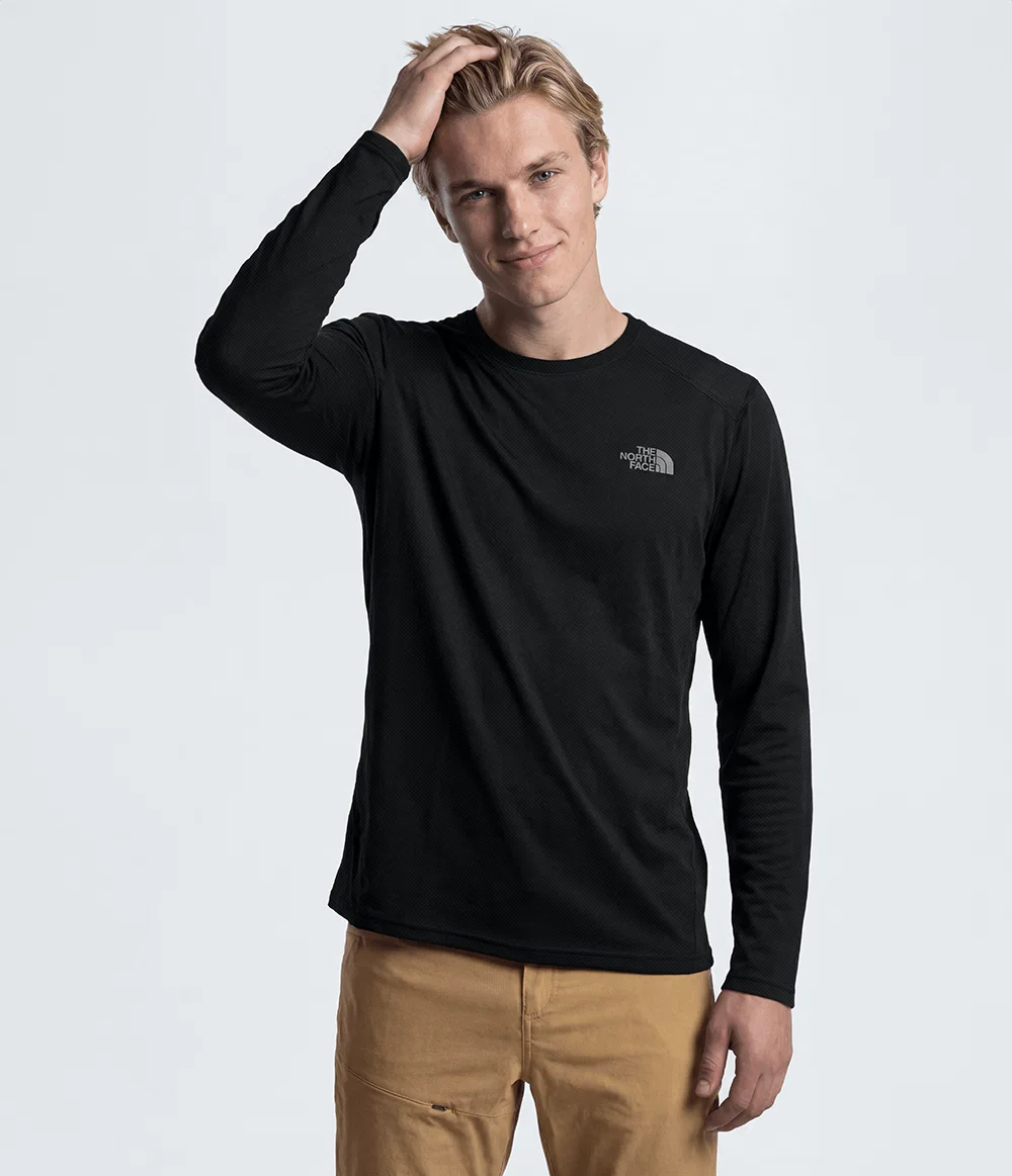 Camiseta Masculina Hyper Tee Crew Manga Longa TNF Black