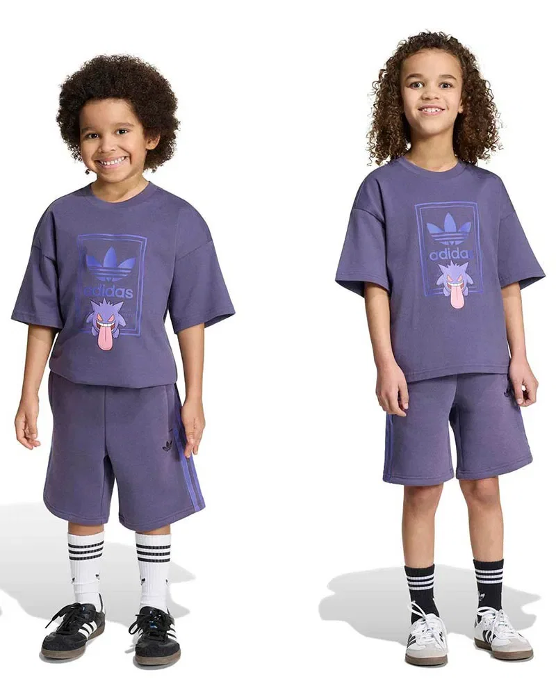 Conjunto Adidas Shorts Pokémon Gengar Infantil — imagem 1