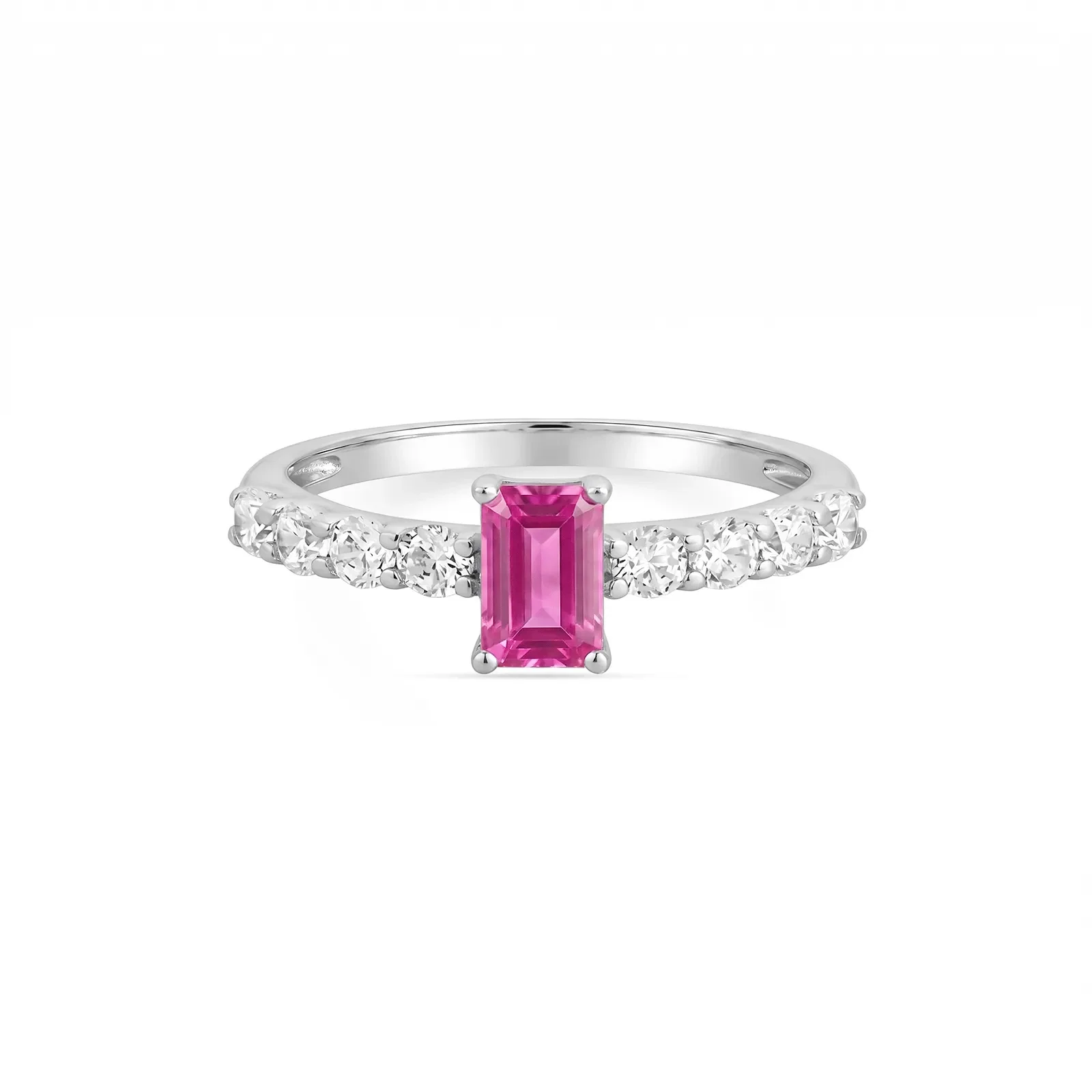 Anel Life Special em Prata 925 com Zircônia Rosa e Incolor — imagem 1