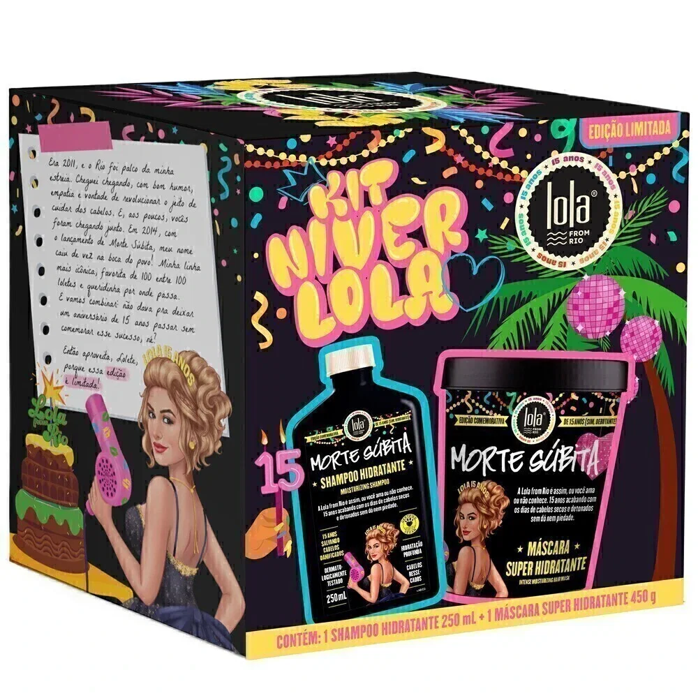 Kit Lola Morte Súbita Edição Niver 15 Anos