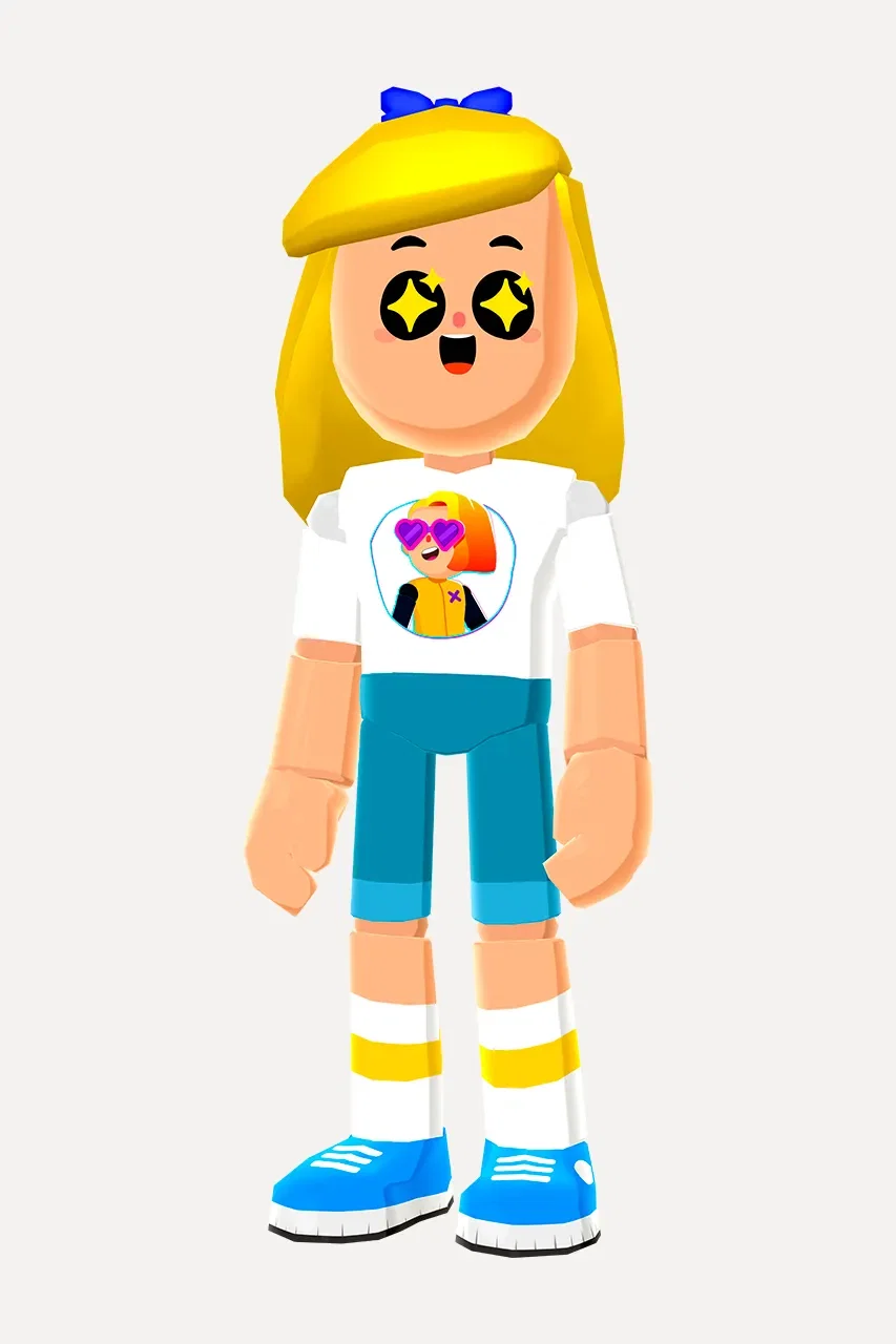 Camiseta Mini Crazy Run Girl Pk Xd — imagem 1