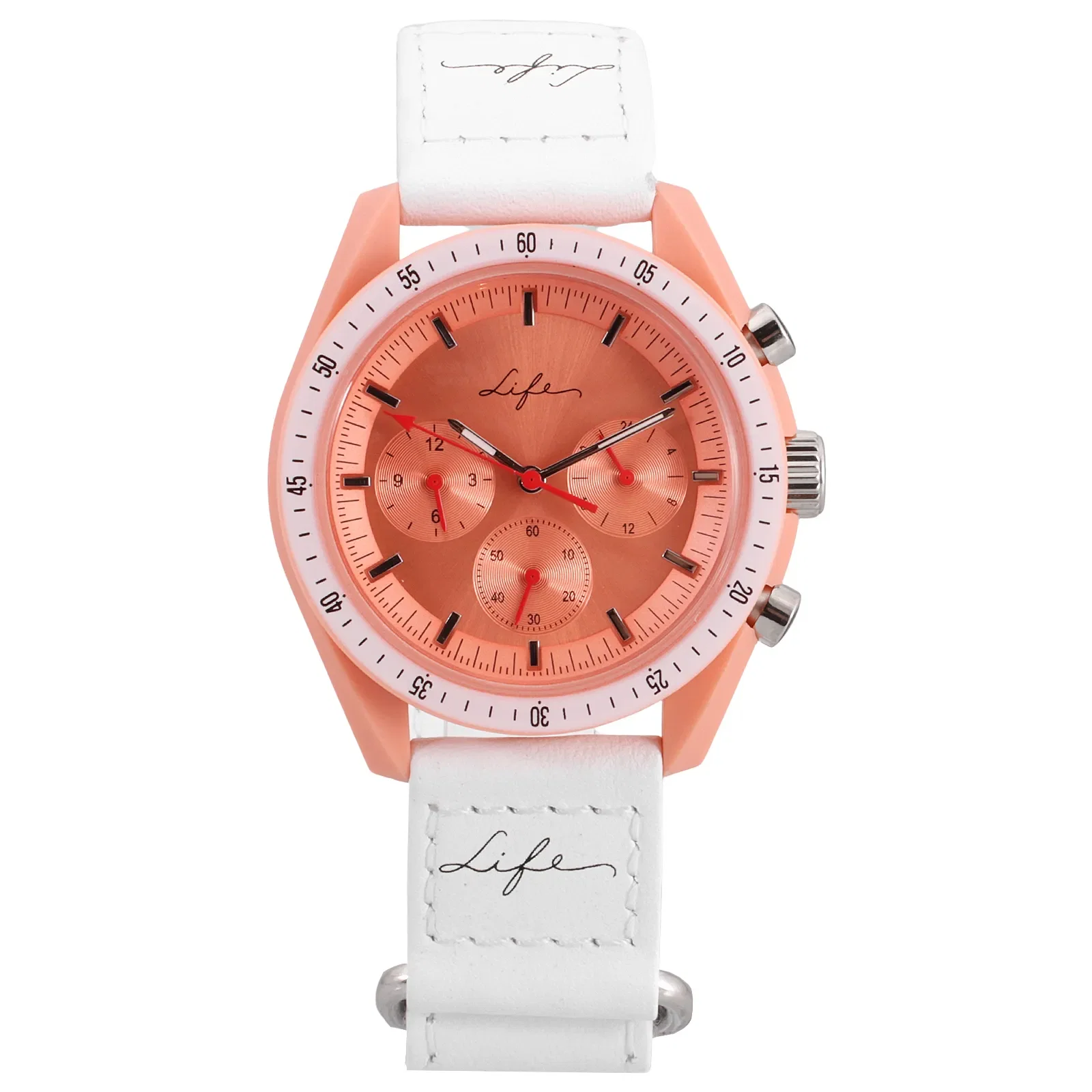 Relógio Life Feminino em Couro Branco — imagem 1