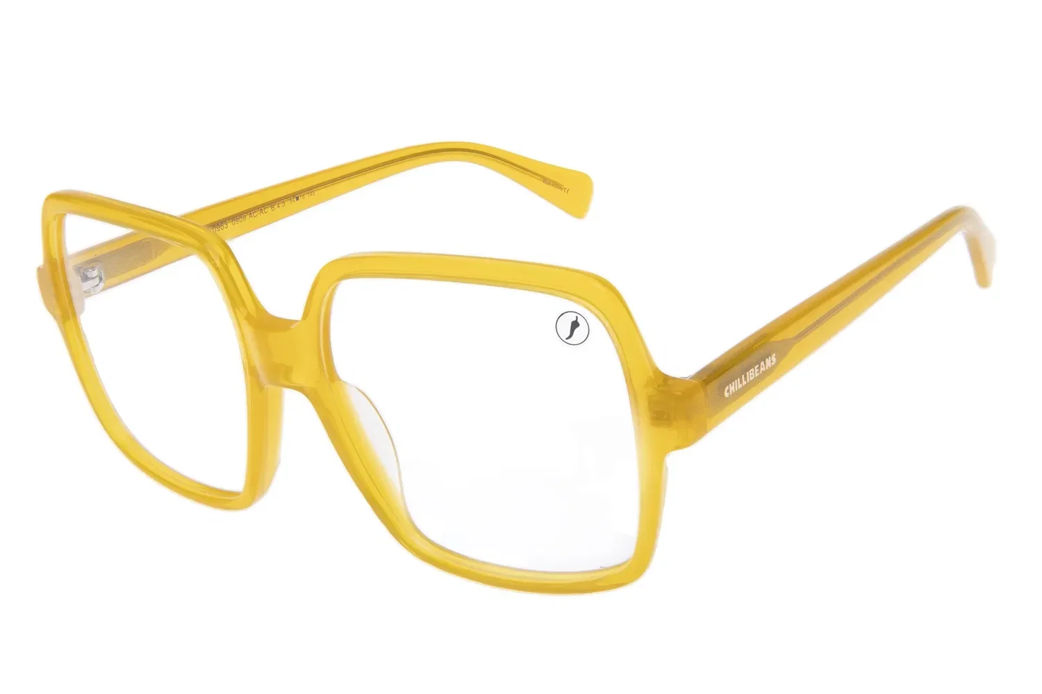 Armação Para Óculos de Grau Feminino Chilli Beans Quadrado Amarelo