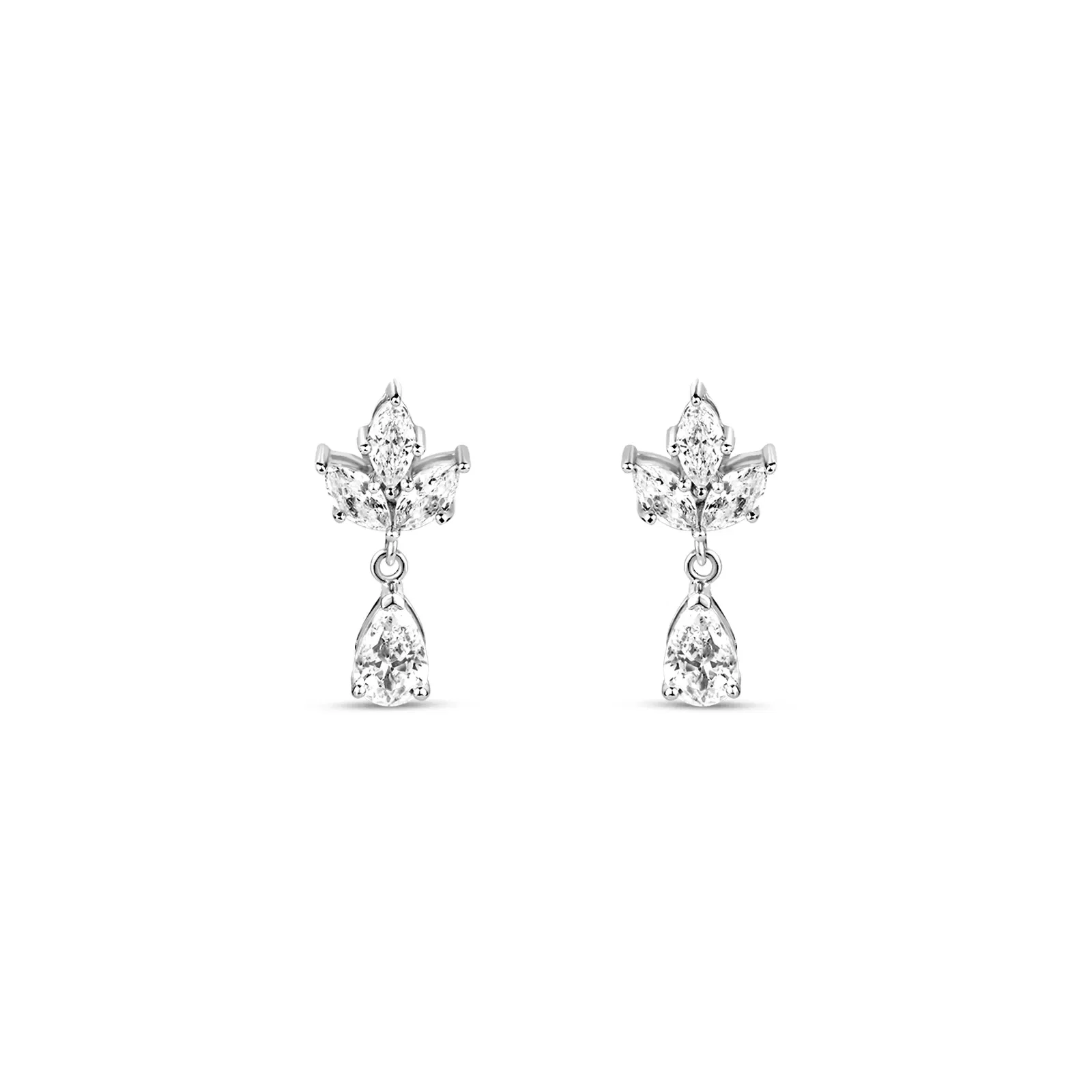 Brinco Life Bride II em Prata 925 com Pedras Incolores — imagem 1