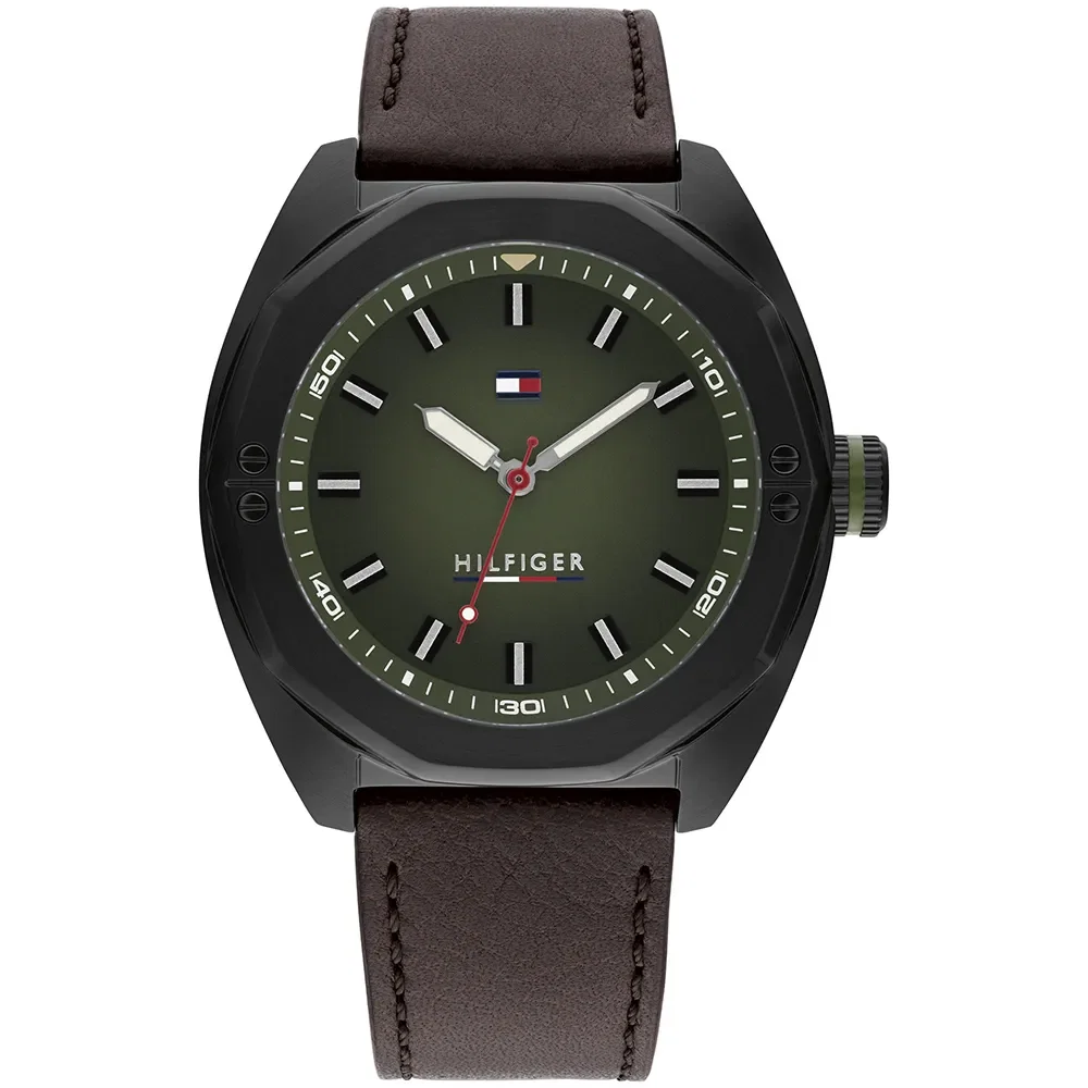 Relógio Tommy Hilfiger Shane Masculino em Couro Marrom 1792256