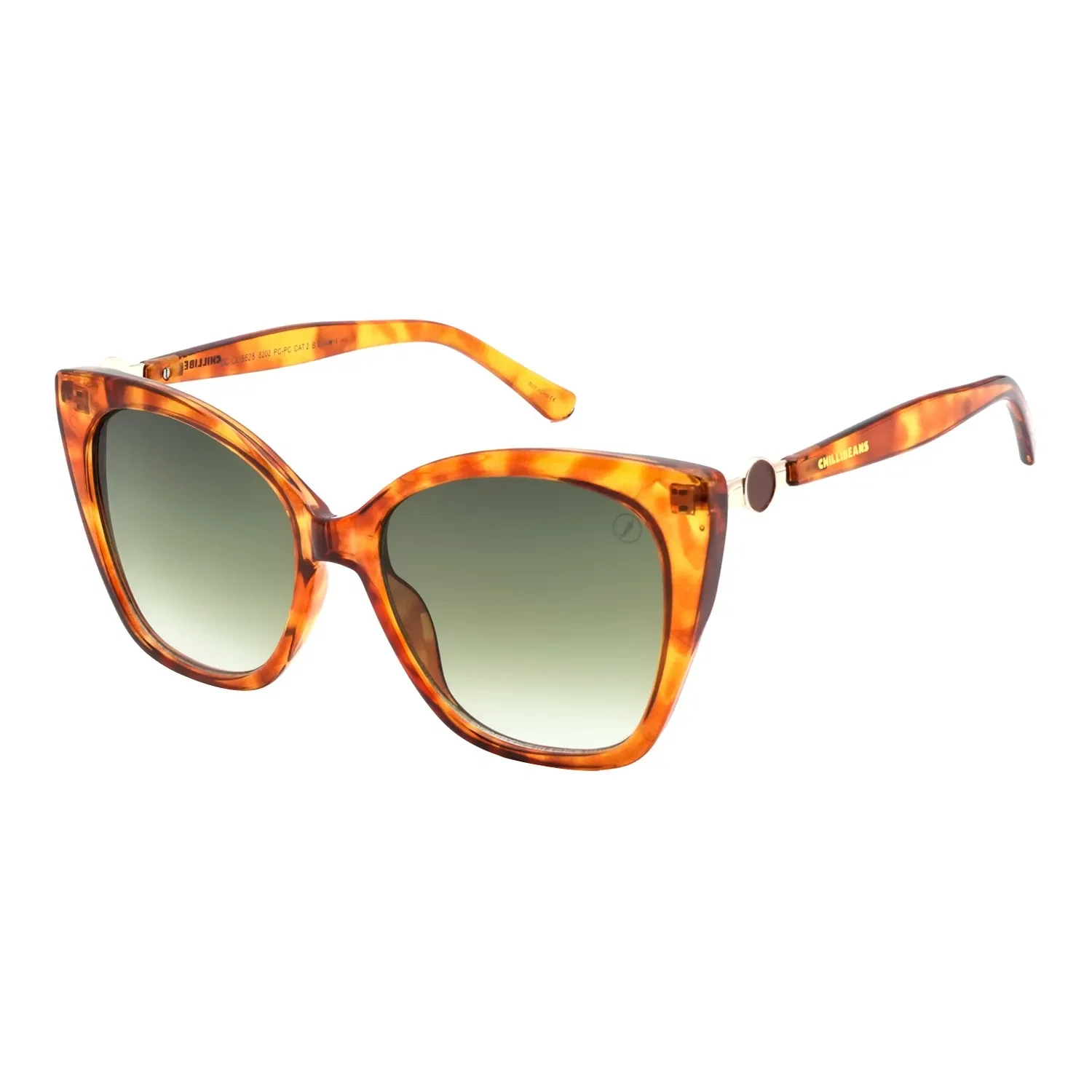 Óculos de Sol Feminino Chilli Beans Cat Degradê Verde — imagem 1