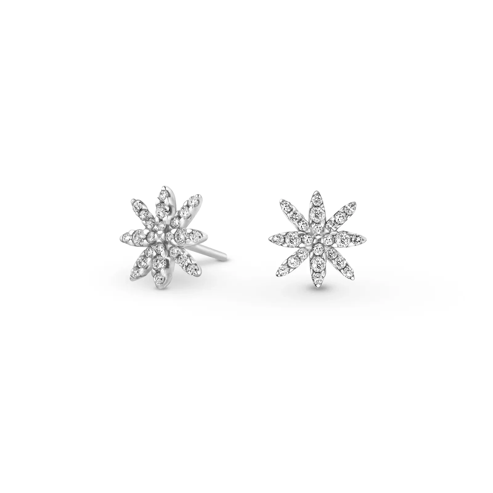 Brinco Fiori em Ouro Branco 18k com Diamantes 0,44 ct — imagem 1