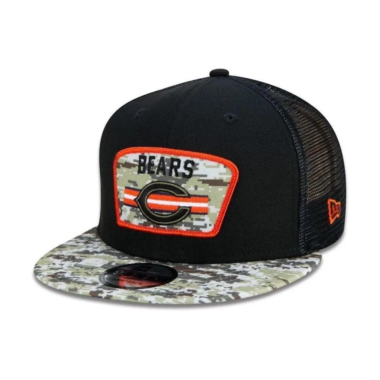Boné Aba Reta New Era Chicago Bears 950 NFL 21 Salute Service - Snapback - Adulto