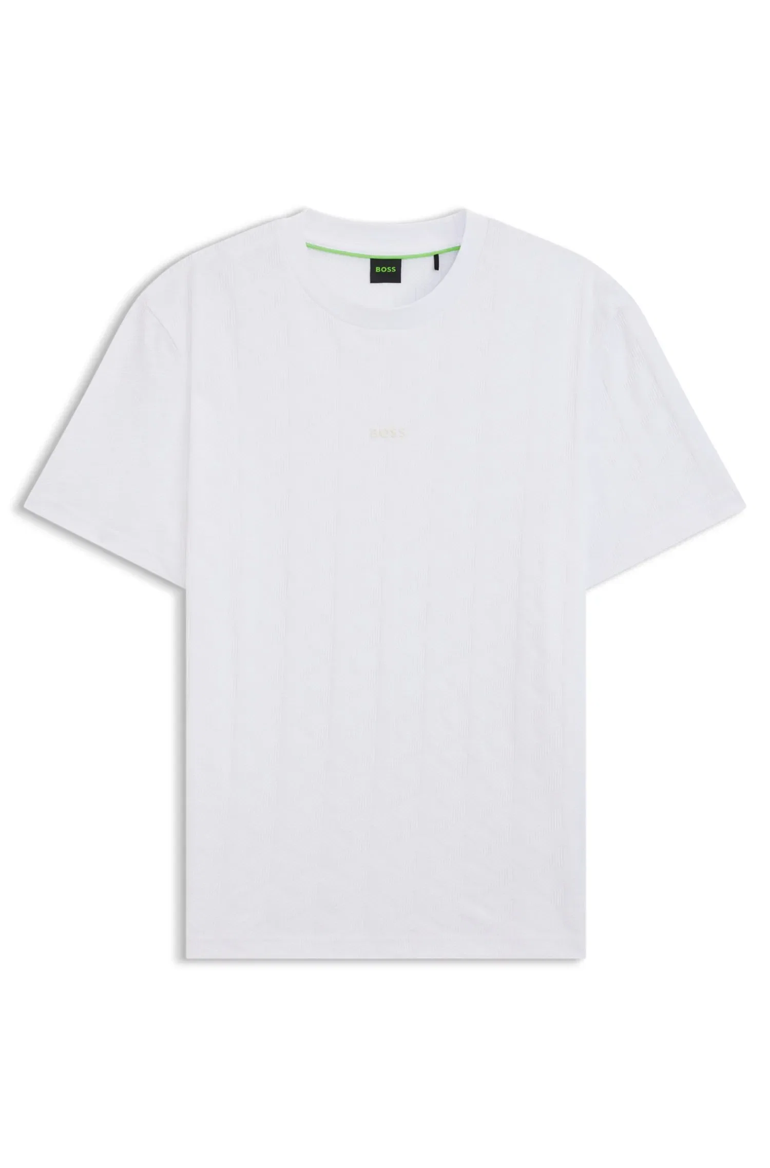 Camiseta De Algodão Com Padrão Jacquard — imagem 1