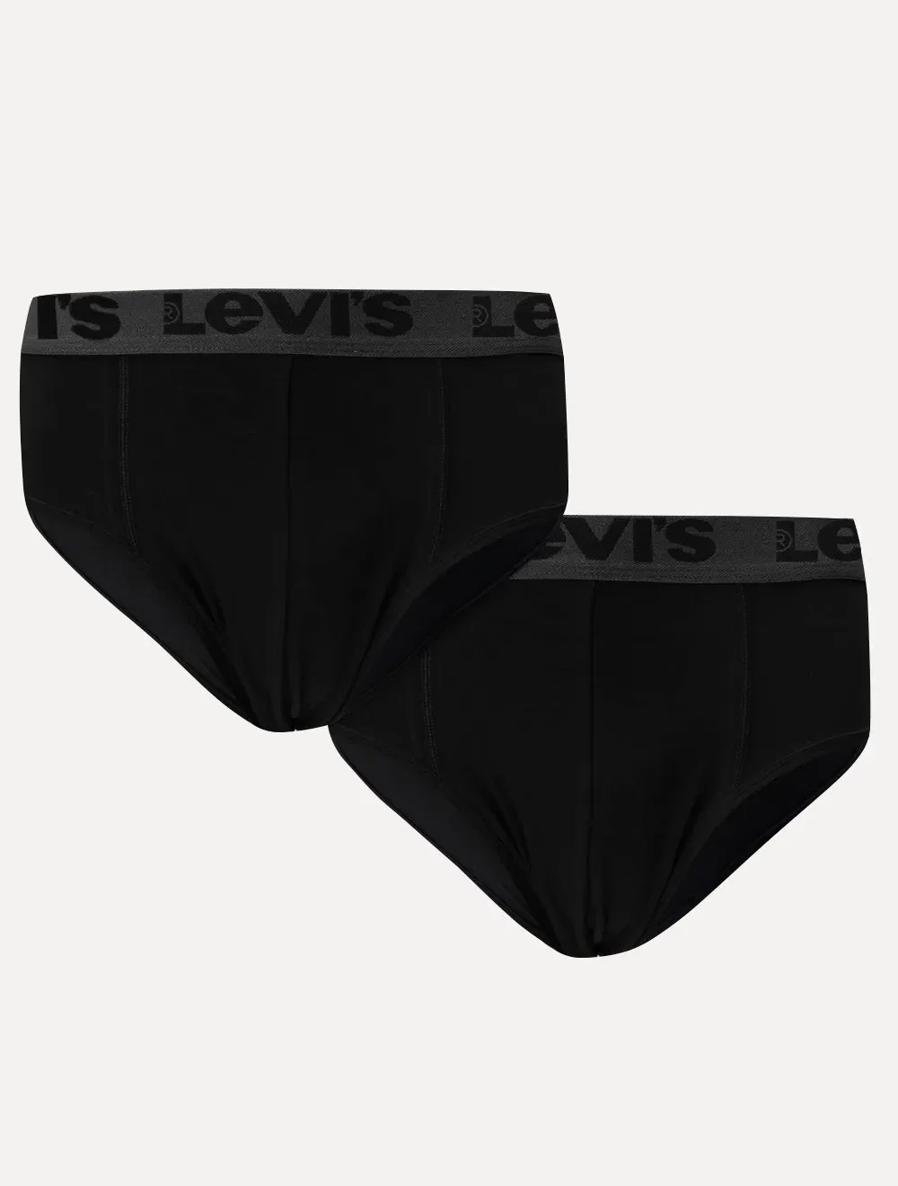Cueca Levis Masculina Slip Brief Preta Pack 2UN